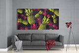 Pineapples Glass Wall Art | Insigne Art Design