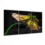 Macro Flower Glass Wall Art | Insigne Art Design