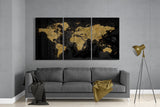 World Map Glass Wall Art | Insigne Art Design