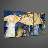 Umbrellas Glass Wall Art | Insigne Art Design