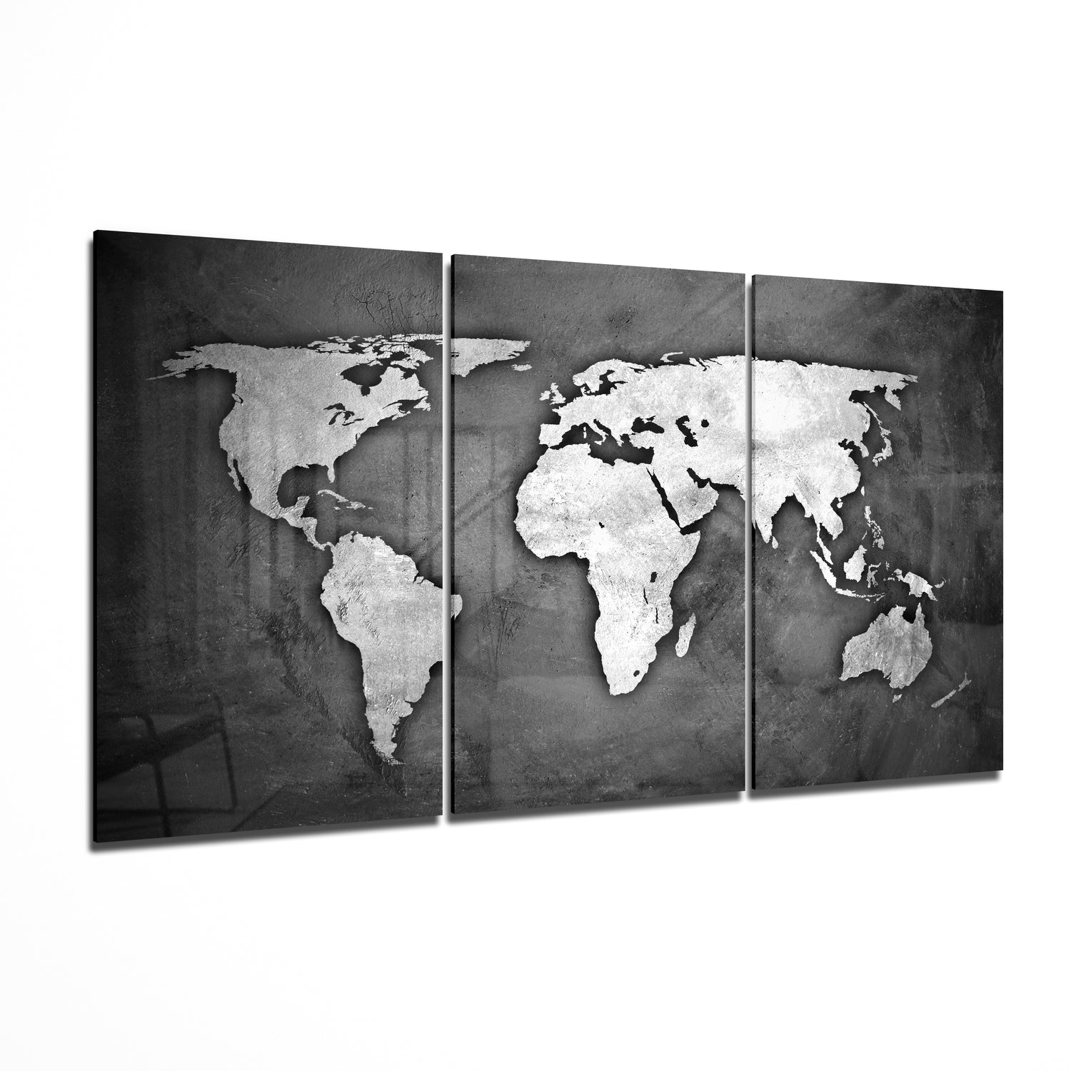 World Map Glass Wall Art | Insigne Art Design