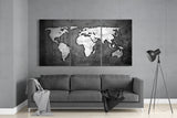 World Map Glass Wall Art | Insigne Art Design