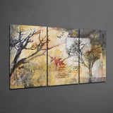 Autumn Trees Glass Wall Art | Insigne Art Design