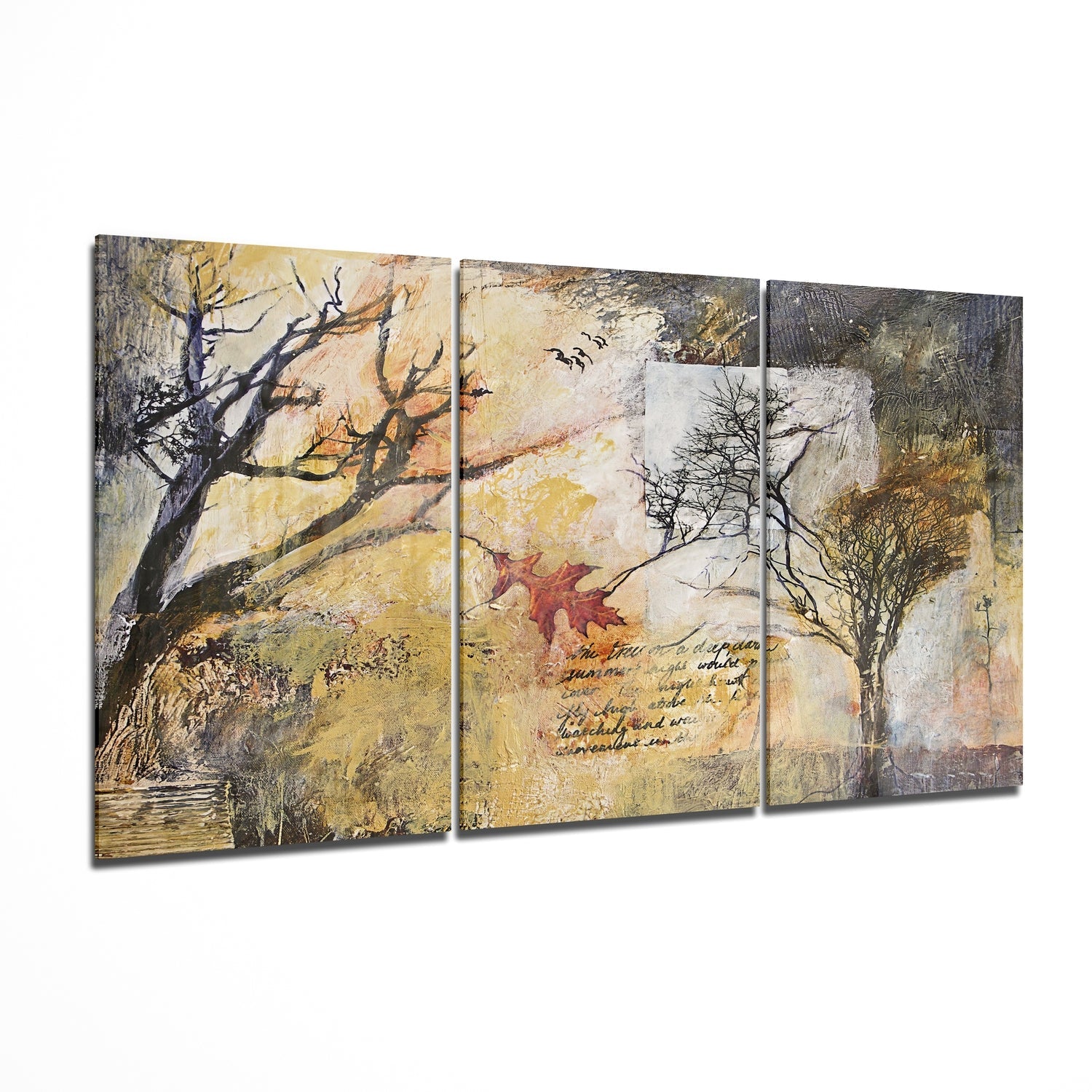 Autumn Trees Glass Wall Art | Insigne Art Design