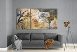 Autumn Trees Glass Wall Art | Insigne Art Design