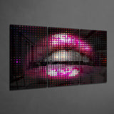 Lips Glass Wall Art | Insigne Art Design