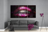 Lips Glass Wall Art | Insigne Art Design