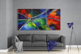 Circular Colors Glass Wall Art | Insigne Art Design