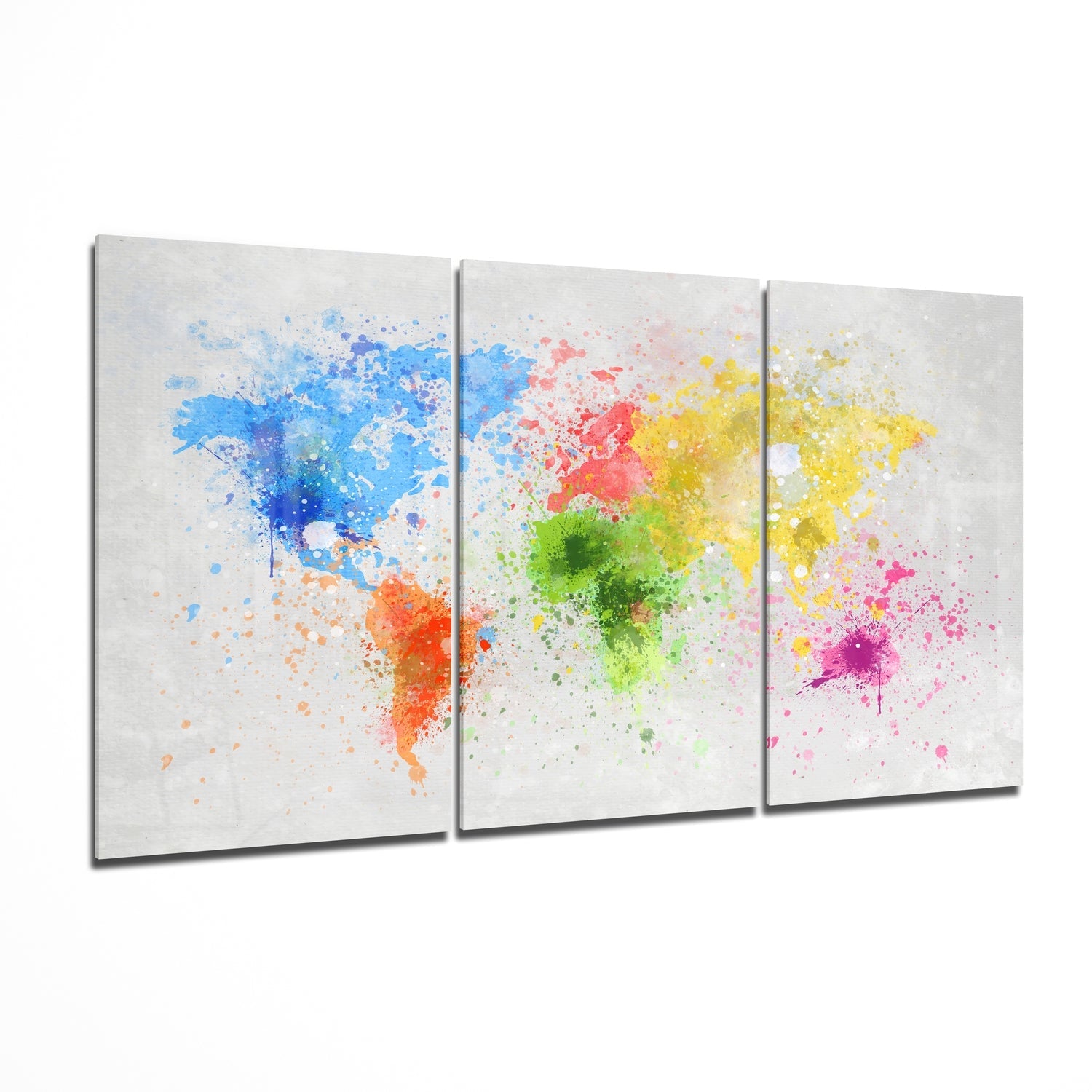 World Map Glass Wall Art | Insigne Art Design