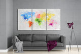 World Map Glass Wall Art | Insigne Art Design