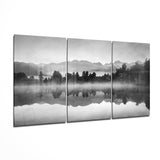 Foggy Lake Glass Wall Art | Insigne Art Design