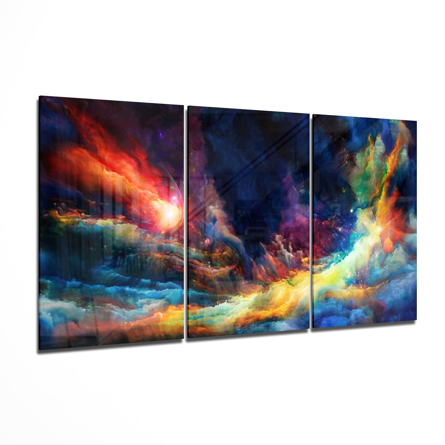 Colors of Space Glass Wall Art | Insigne Art Design