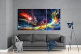 Colors of Space Glass Wall Art | Insigne Art Design