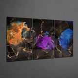 Orange, Blue, Purple Glass Art | Insigne Art Design