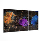 Orange, Blue, Purple Glass Art | Insigne Art Design