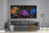 Orange, Blue, Purple Glass Art | Insigne Art Design