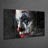 Joker 4 Pieces Mega Glass Wall Art (59"x36") | Insigne Art Design