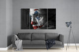 Joker 4 Pieces Mega Glass Wall Art (59"x36") | Insigne Art Design