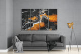 Marble Lava 4 Pieces Mega Glass Wall Art (59"x36") | Insigne Art Design