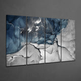 Marble 4 Pieces Mega Glass Wall Art (59"x36") | Insigne Art Design