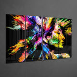 Feel the Music 4 Pieces Mega Glass Wall Art (59"x36") | Insigne Art Design