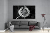 Dandelion 4 Pieces Mega Glass Wall Art (59"x36") | Insigne Art Design