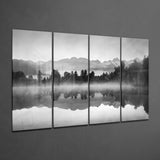 Foggy View 4 Pieces Mega Glass Wall Art (59"x36") | Insigne Art Design