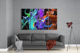 Mixing the Colors 4 Pieces Mega Glass Wall Art (59"x36") | Insigne Art Design