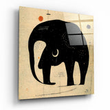 Wassily's Elephant Glass Wall Art  || Designer Collection | Insigne Art Design