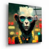 The Monkey Glass Wall Art  || Designer Collection | Insigne Art Design