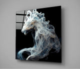 Smoky Horse Glass Wall Art  || Designer Collection | Insigne Art Design