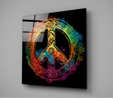 Peace Glass Wall Art  || Designer Collection | Insigne Art Design