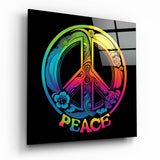 Peace Glass Wall Art  || Designer Collection | Insigne Art Design