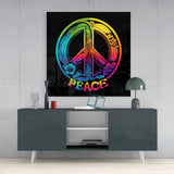 Peace Glass Wall Art  || Designer Collection | Insigne Art Design