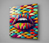 Lips Glass Wall Art  || Designer Collection | Insigne Art Design