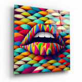 Lips Glass Wall Art  || Designer Collection | Insigne Art Design