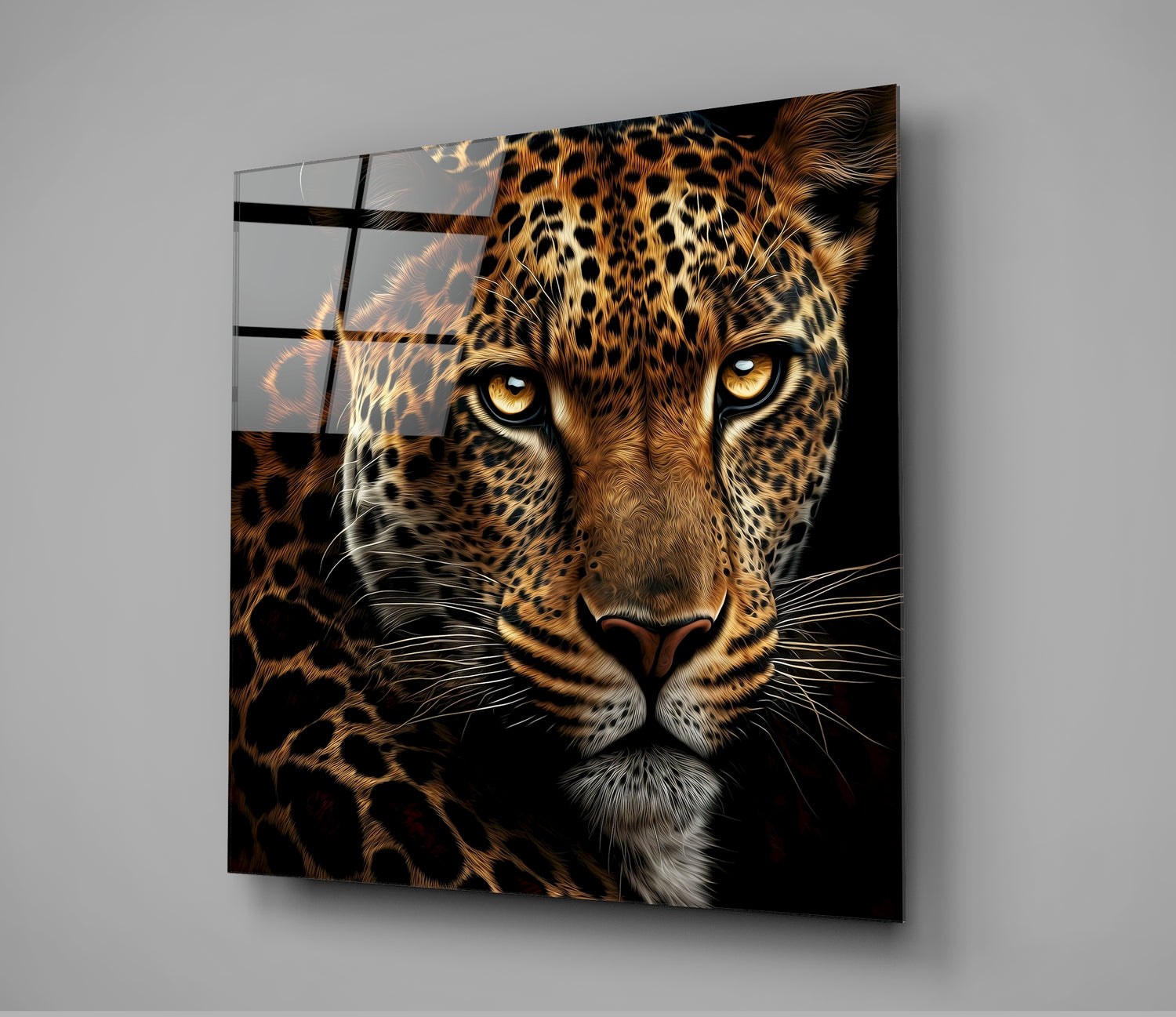 Leopard Glass Wall Art || Designer Collection – Insigne Art Design