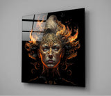 The Wrath of the Woman Glass Wall Art  || Designer Collection | Insigne Art Design