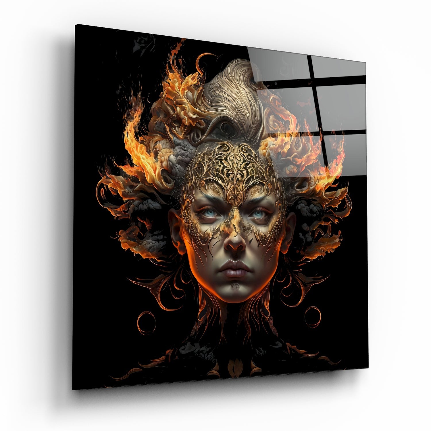 The Wrath of the Woman Glass Wall Art  || Designer Collection | Insigne Art Design