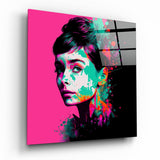 Audrey Hepburn Glass Wall Art  || Designers Collection | Insigne Art Design