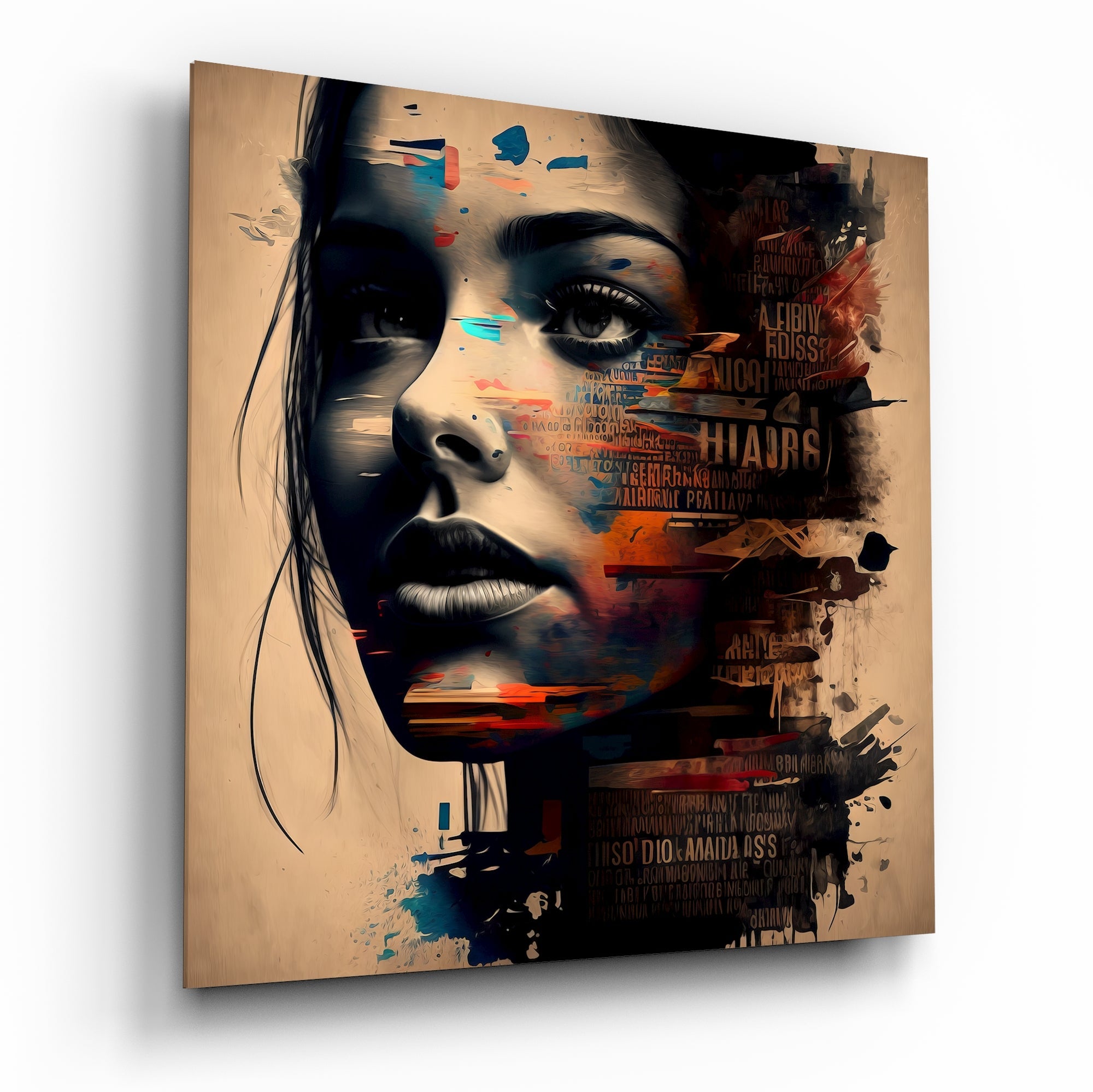 Woman Glass Wall Art  || Designer Collection