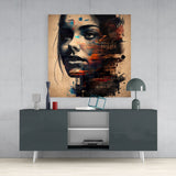 Woman Glass Wall Art  || Designer Collection