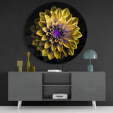 Flower Glass Wall Art