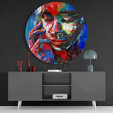 Colored Sadness Glass Wall Art