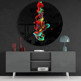 Abstract Glass Wall Art