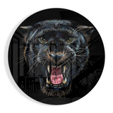 Black Panther Glass Wall Art