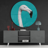 Flamingo Glass Wall Art