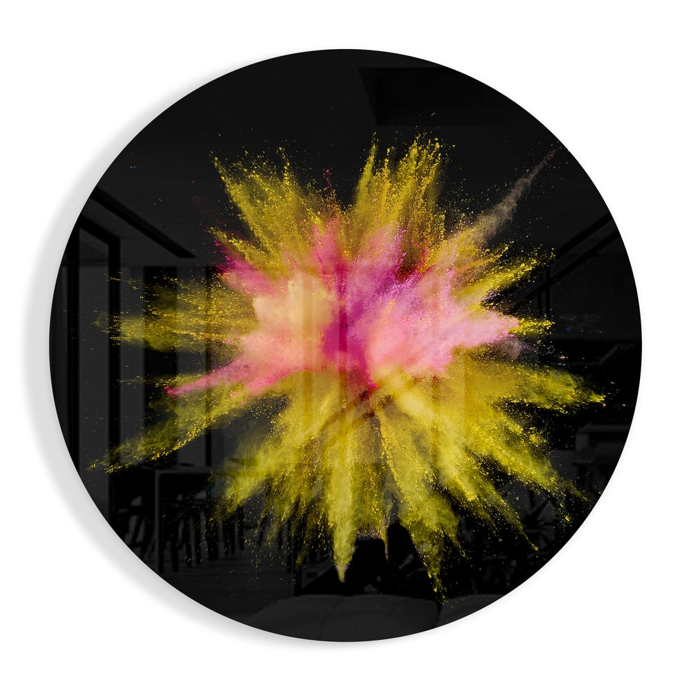 Abstract Glass Wall Art