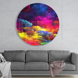 Color Explosion Glass Wall Art