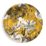 Abstract Flower Glass Wall Art